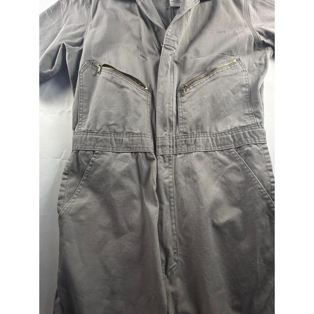 VTG Walls MasterMade Mens Gray Short Sleeve Cotton Twill Coveralls Size 40 Tall‎
